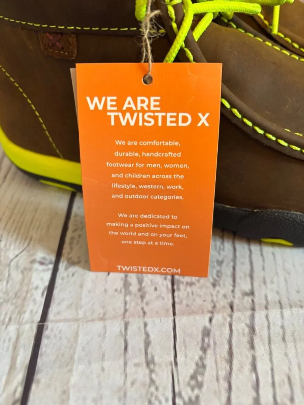 Twisted X MDMST02 Work NWT Chukka Leather Steel Toe Men’s Boot Shoes Size 7.5